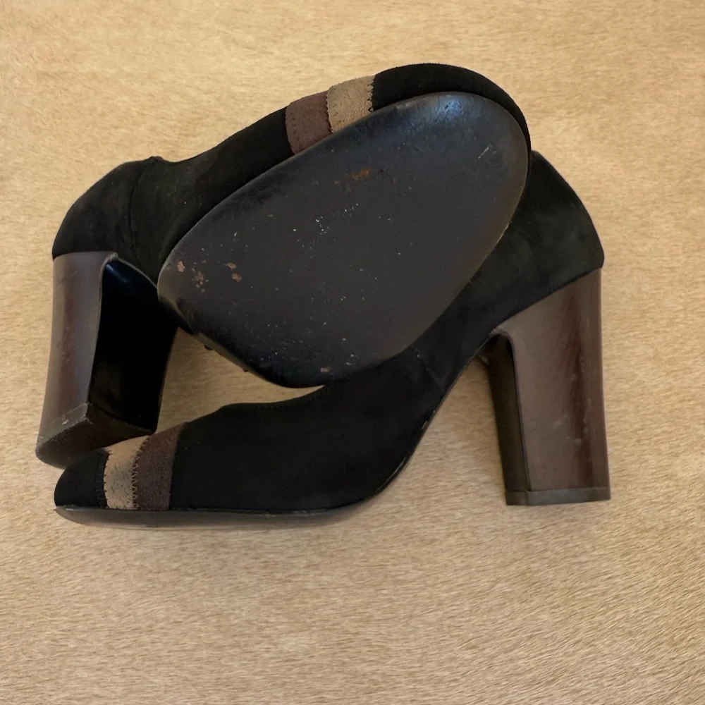 Missoni for Target Black and Brown Heels with Chunky Heel